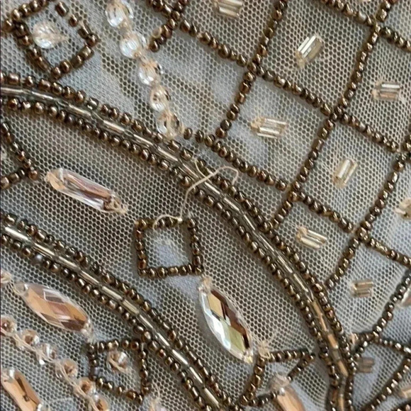 Lotus Threads Silver Beaded Dress, new with tags, size 12 - Picture 6 of 15